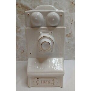 Vintage The House of Webster COUNTRY 1876 PHONE Ceramic Cookie Jar